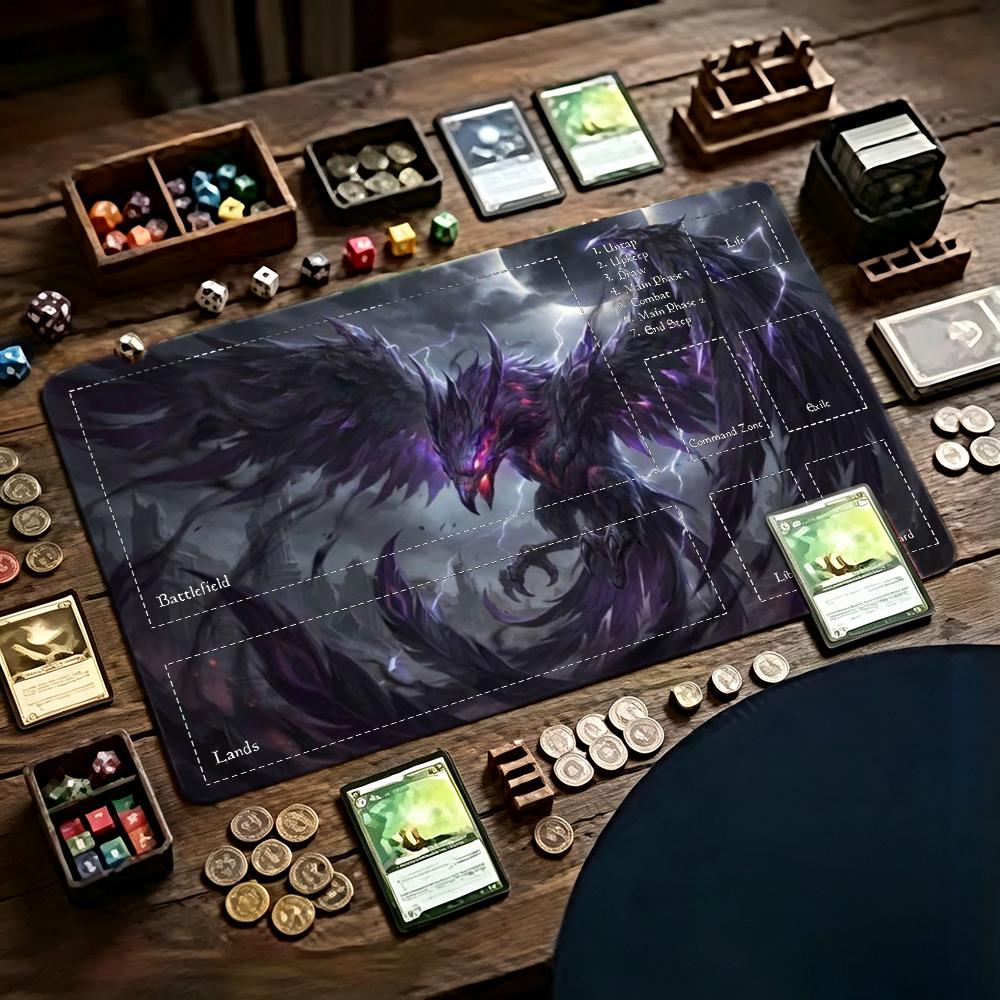 Tradescantia Purple - Dark Purple Phoenix Playmat TCG Card