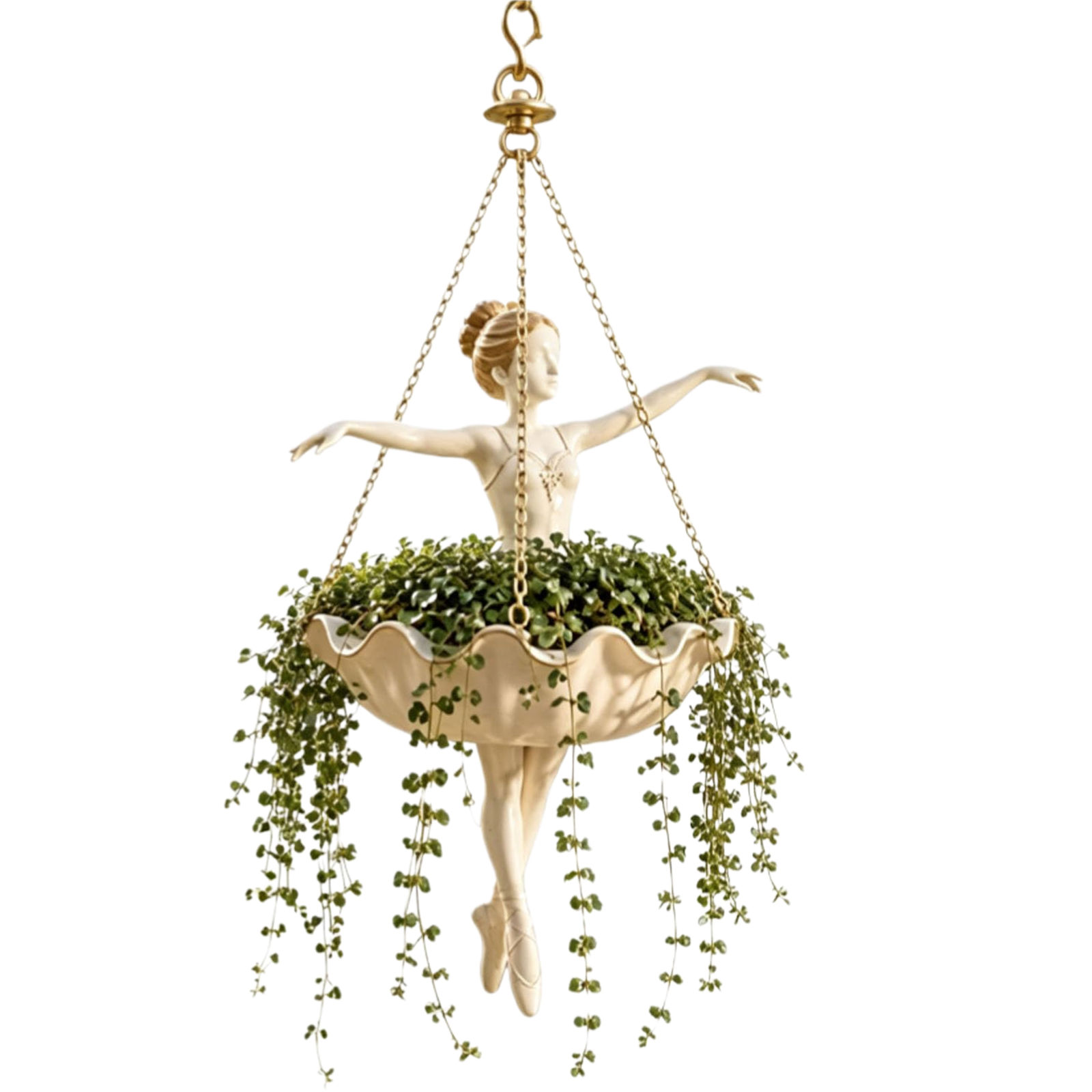 Spider Plant Hanging - Ballet Dancer Hanging Planter Easy Installation