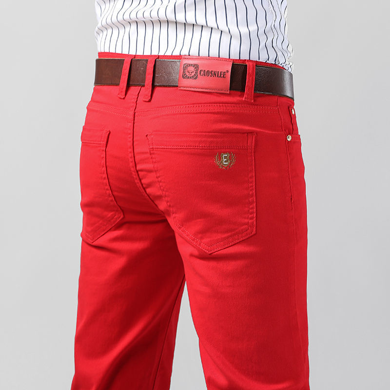 Men's Colorful Denim Stretch S - Aglaonema Red review and price