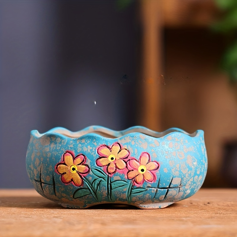 Vintage Hand-Painted Ceramic S - Echeveria Succulent review and price