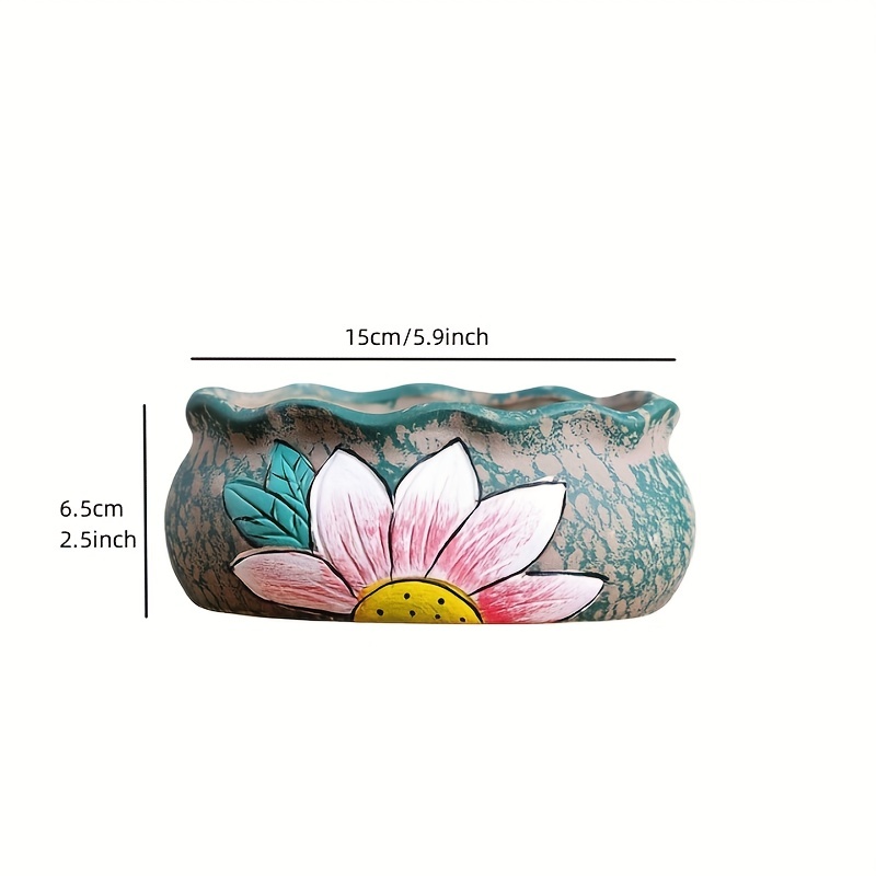 Vintage Hand-Painted Ceramic S - Echeveria Succulent review and price