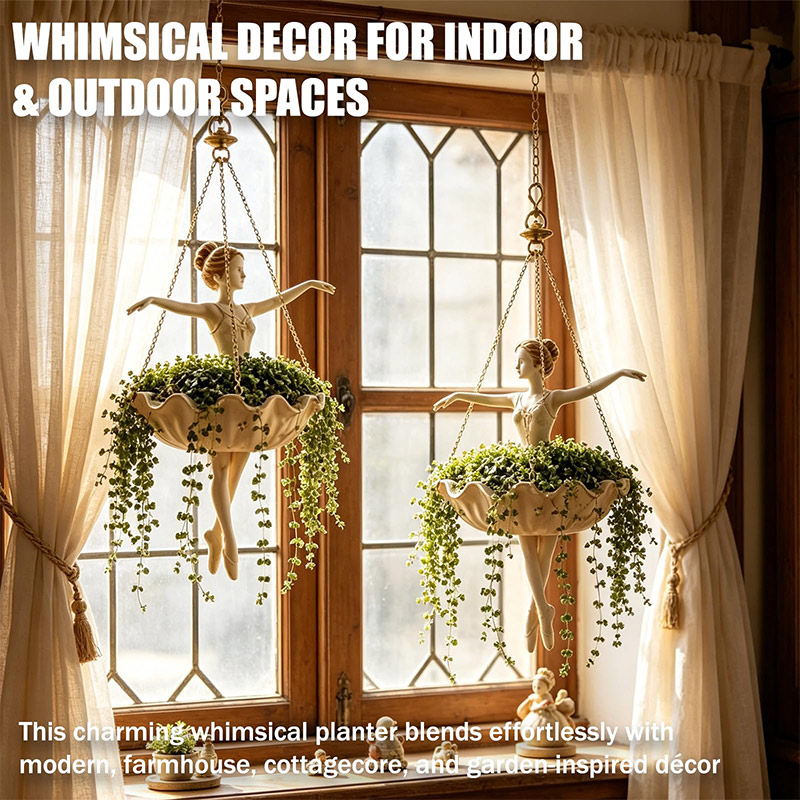 Ballet Dancer Hanging Planter  - Spider Plant Hanging review and price