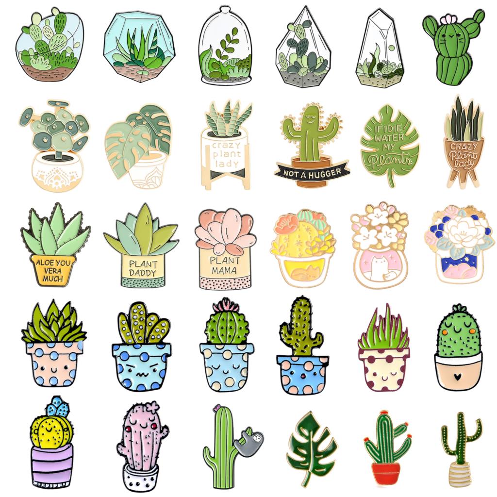 Potted Plant Brooch Monstera A - Aloe Vera Pot review and price