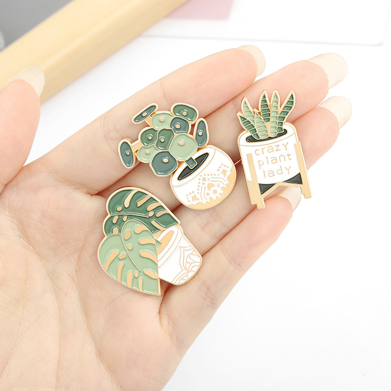 Potted Plant Brooch Monstera A - Aloe Vera Pot review and price