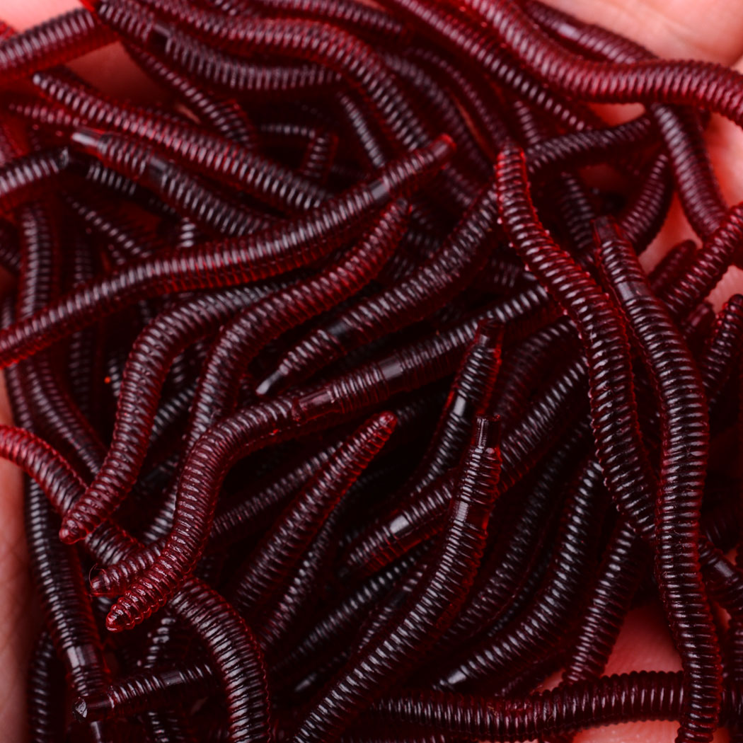 50pcs Lifelike Red Worm Soft L - Aglaonema Red review and price
