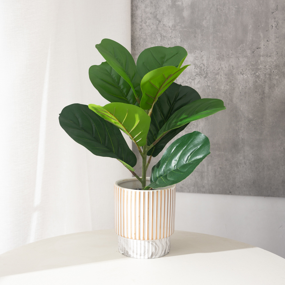 38cm 9 Forks Artificial Ficus  - Ficus Lyrata Tree review and price