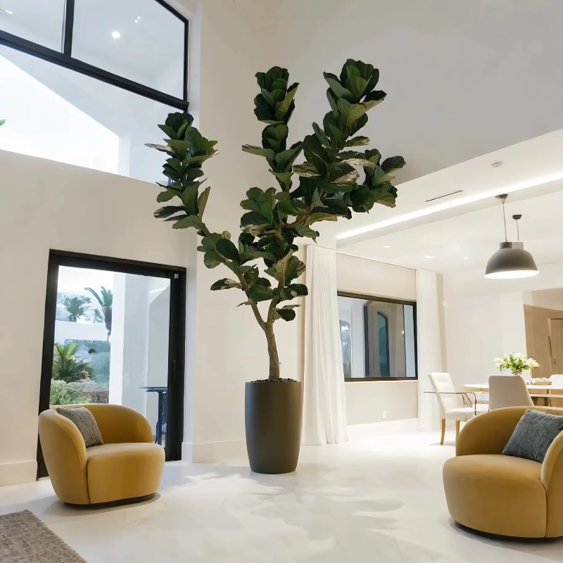 Artificial Plants Indoor Potte - Ficus Lyrata Tree review and price