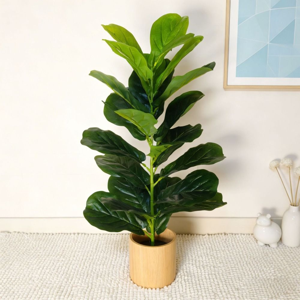 Green Plastic Artificial Ficus - Ficus Lyrata Tree review and price