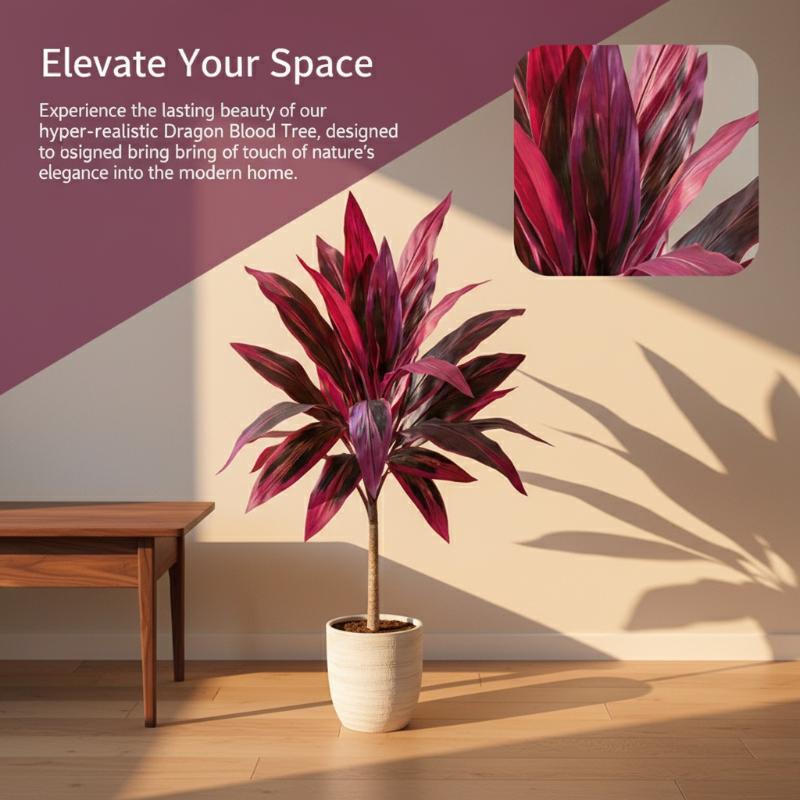 Large Artificial Dracaena Marg - Dracaena Marginata review and price