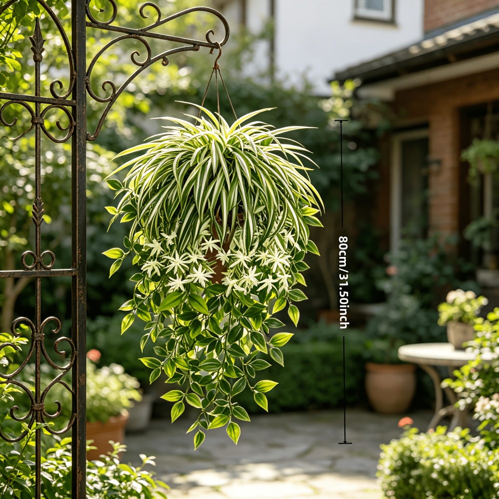 4pc Faux Spider Plant Hanging  - Spider Plant Hanging review and price