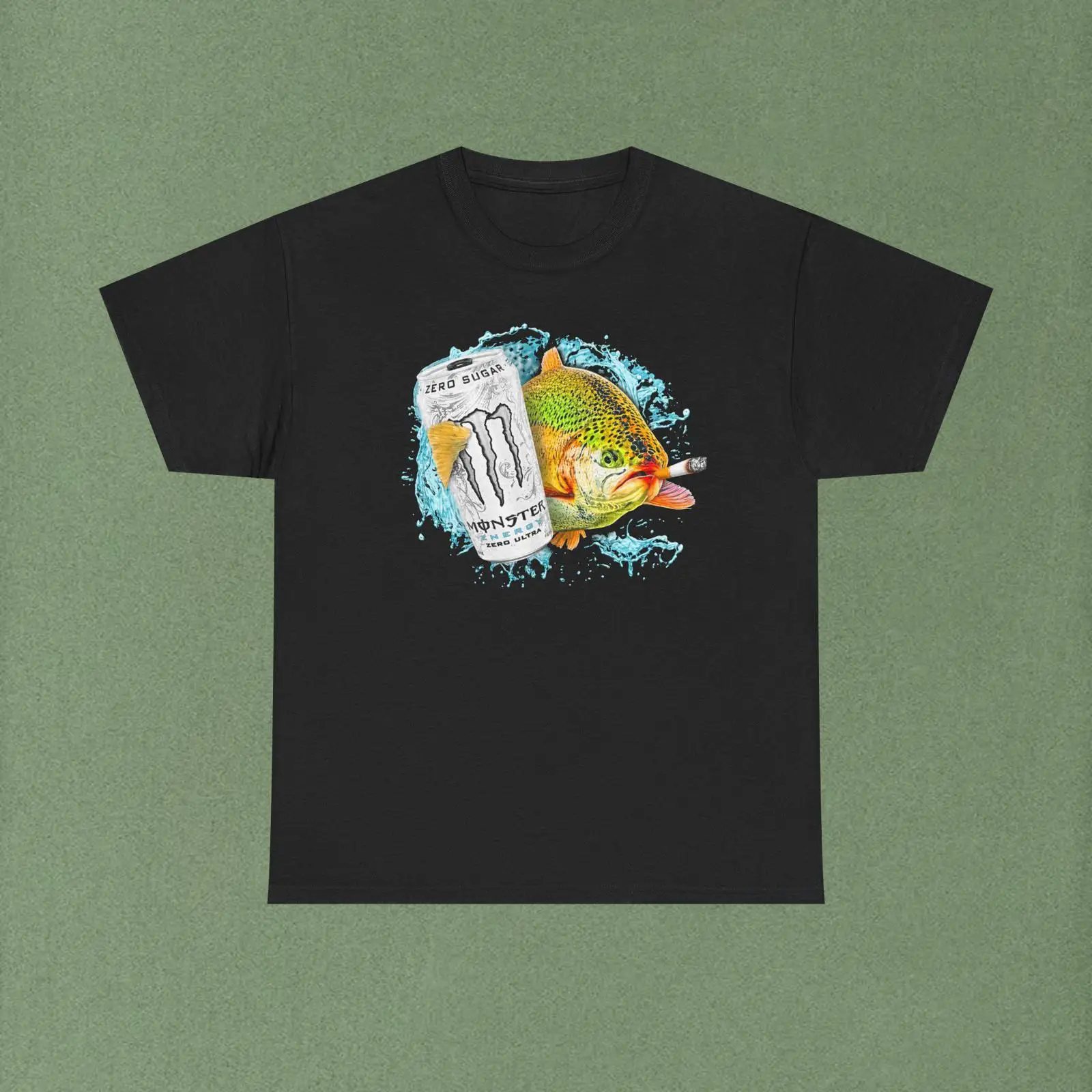 White Monster Fish T Shirt vin - Monstera Adansonii review and price
