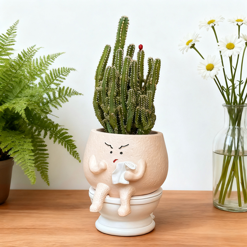Funny Ghost Toilet Resin Succu - Echeveria Succulent review and price